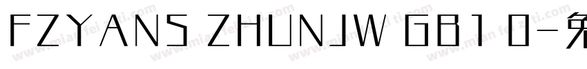 FZYANS ZHUNJW GB1 0字体转换
